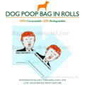 Biodegradable Plastic Doggy Poop Bag for Dog Waste, Pick Up Waste Pet Dog Poop Bag With Printing